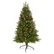 Nearly Natural 4' Pre-Lit Portland Spruce Frosted Artificial Christmas Tree, Clear LED Lights